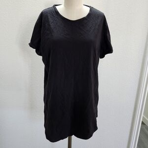 Elegant Black Short Sleeve Women's Top